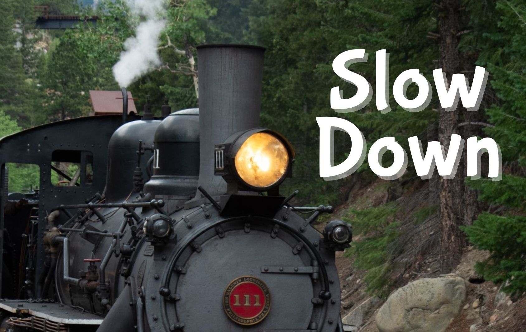 slow down blog header
